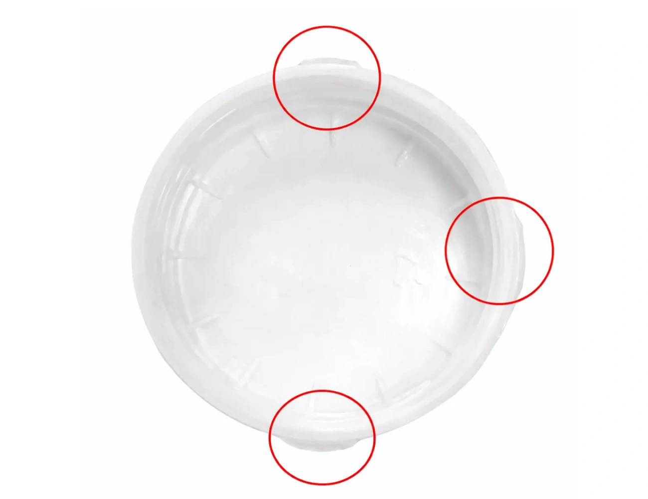 Flash defect on cap edge — CIS-XL inspection