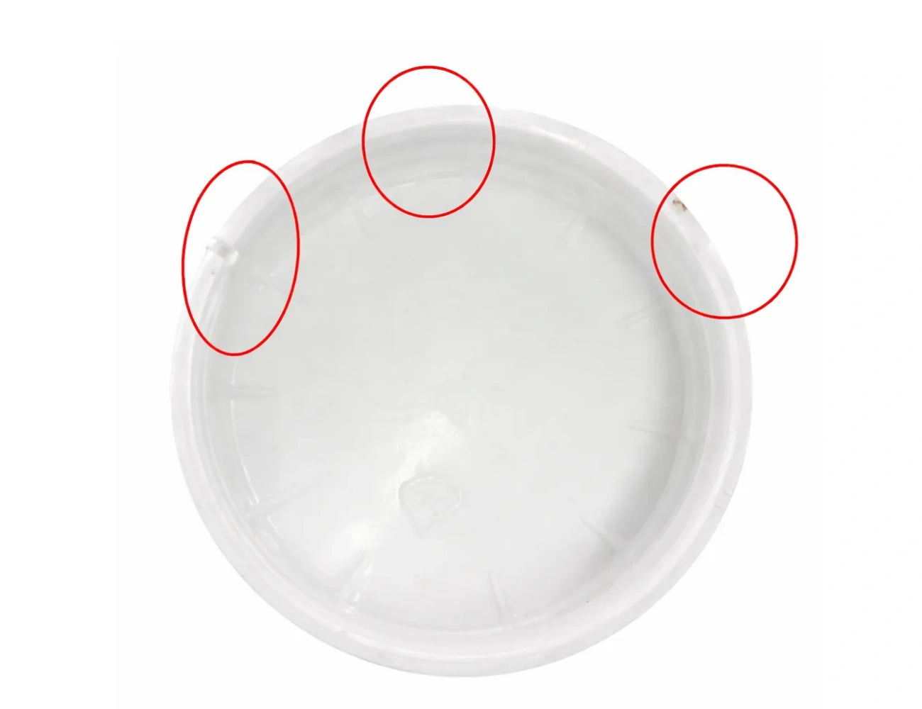 Short Mold defect on cap — CIS-XL inspection