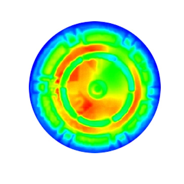 Cut Liner defect thermal image — ISIVS induction seal inspection
