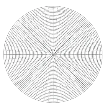 Overlay charts for optical comparator