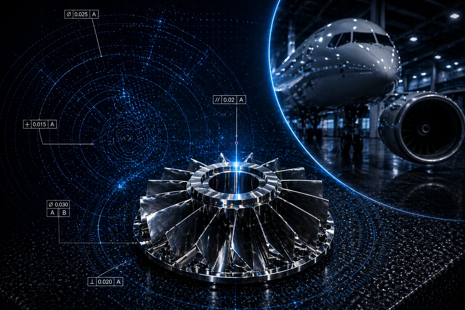 Aerospace machining GD&T inspection with VPP-CNC at Bengaluru