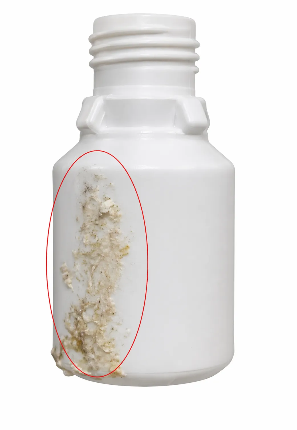 Double short shot defect on eye dropper bottle — detected by BIS-EDB