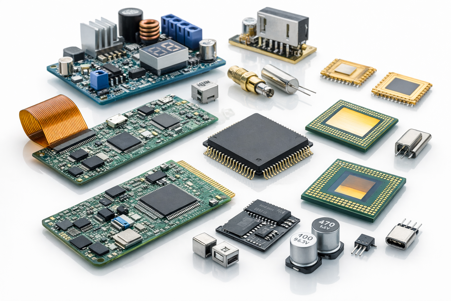 Electronics PCB inspection using Optomech digital video microscope