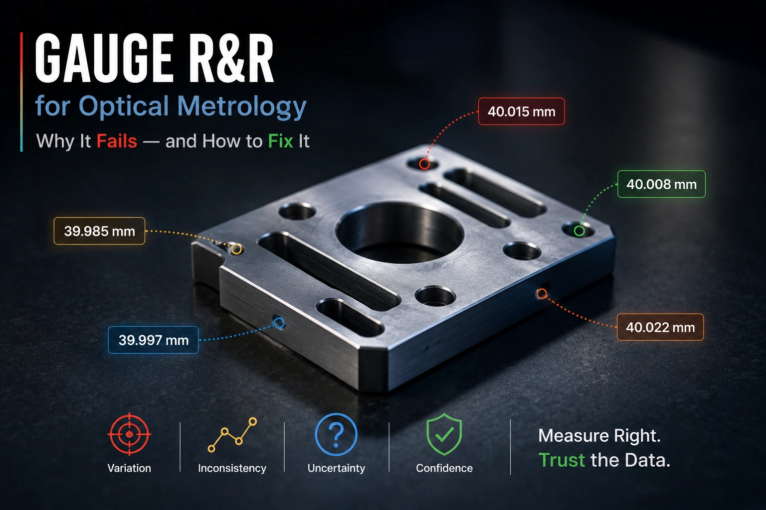 Gauge R&R for optical metrology systems — MSA study guide