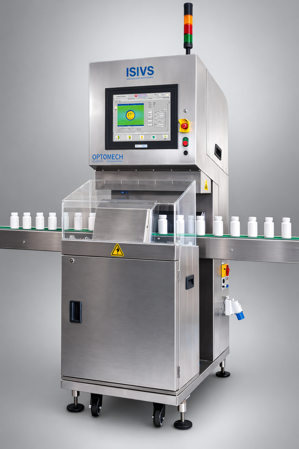 Optomech ISIVS XL Induction Sealing Integrity Verification System — inline thermal imaging inspection machine