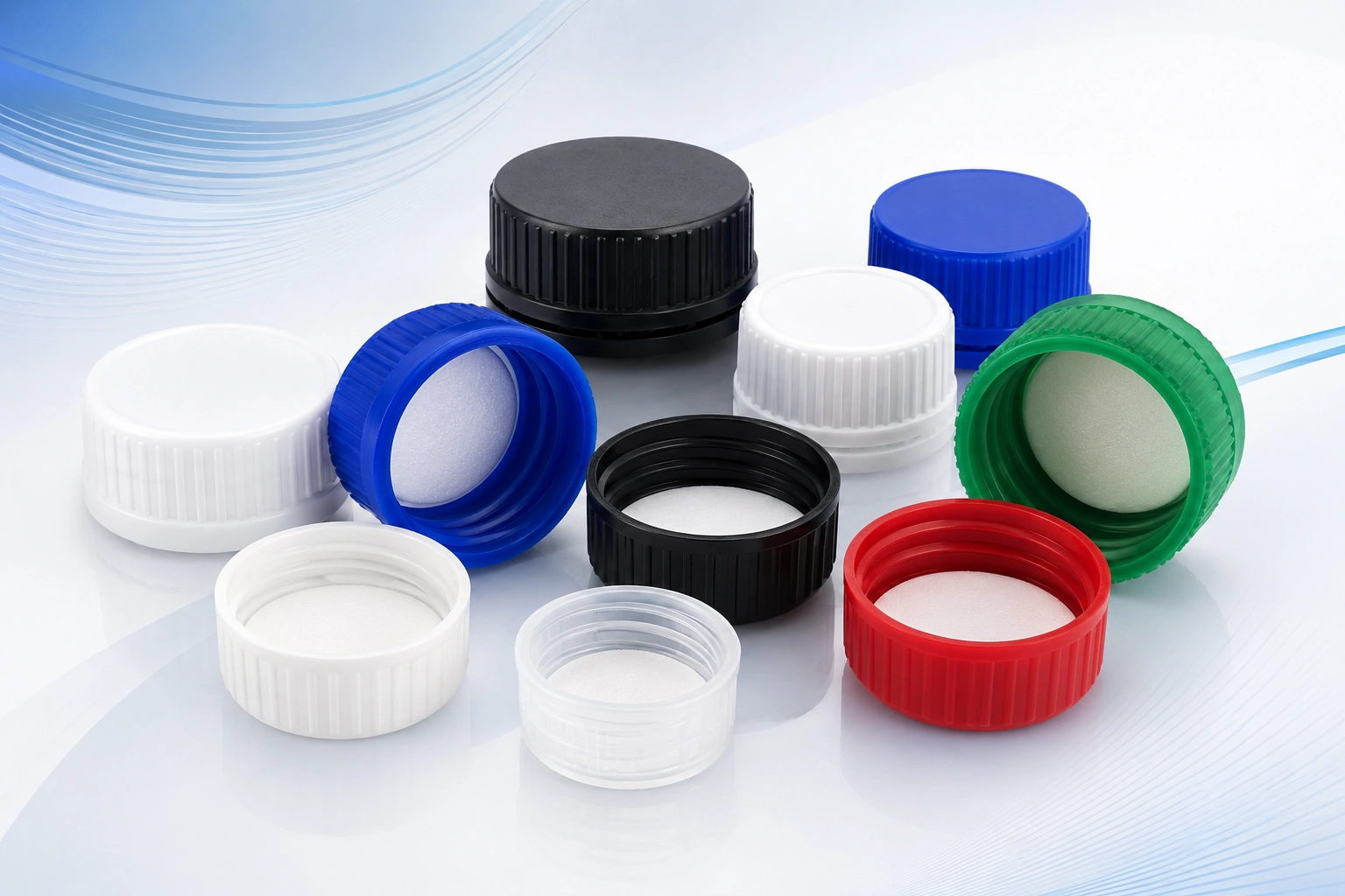 Pharmaceutical caps with liners — CIS Online inline inspection