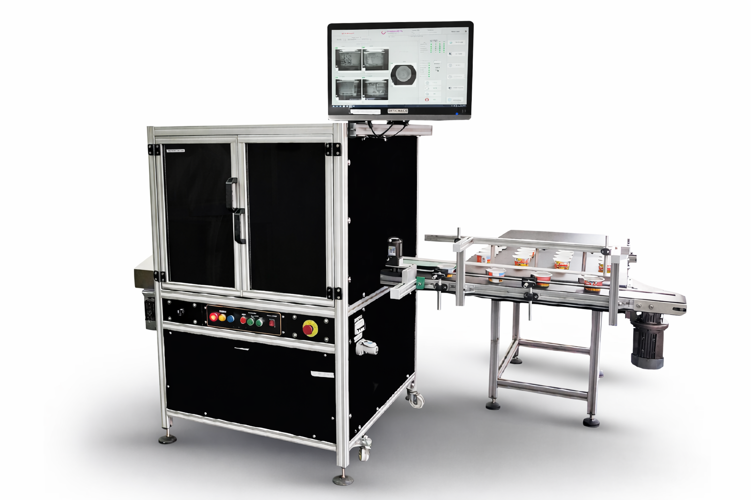 Optomech Label Inspection System — Automated Label Vision Inspection for Bottles and Containers