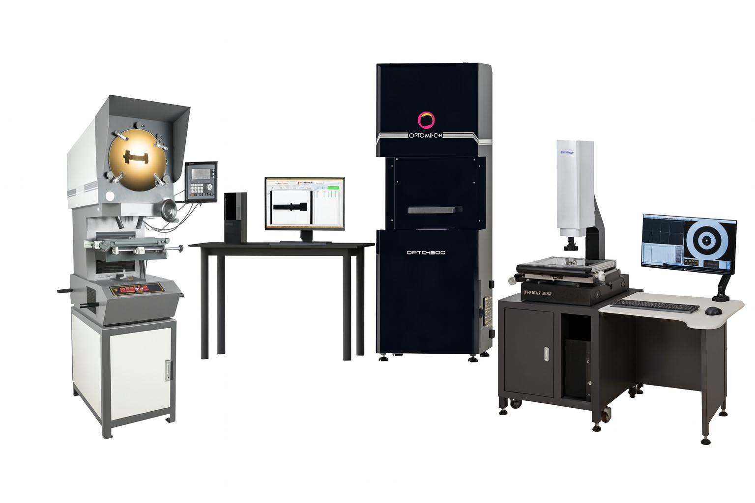 Optomech optical metrology product range — DVM, QMM, VMM, Profile Projector