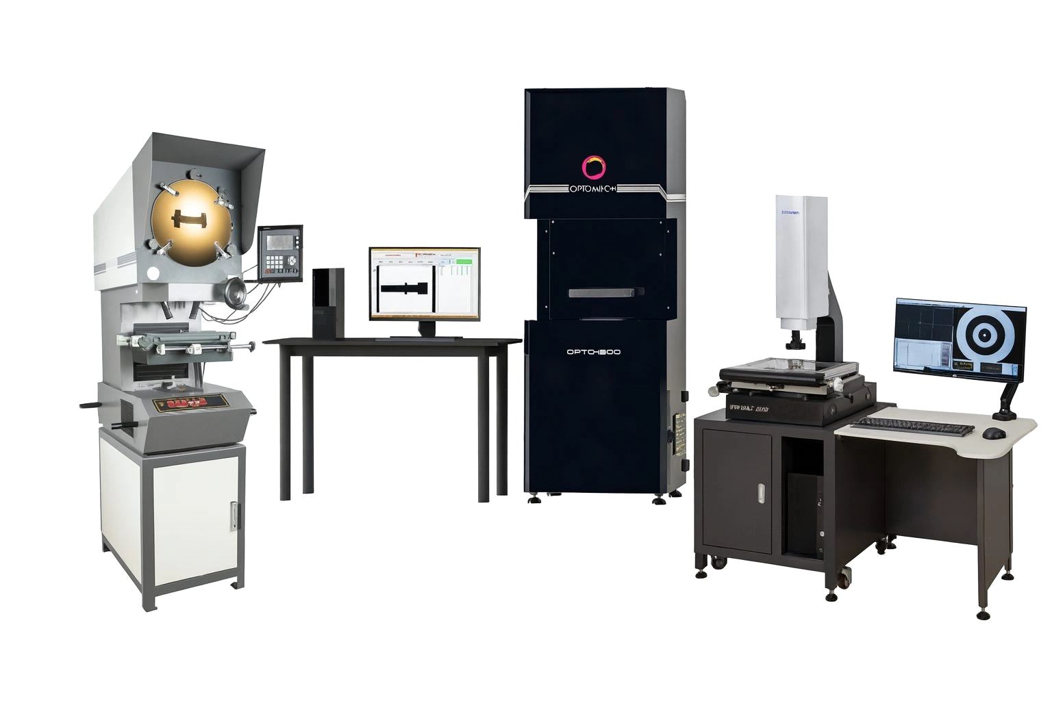 Optomech optical metrology product range — DVM, QMM, VMM, Profile Projector