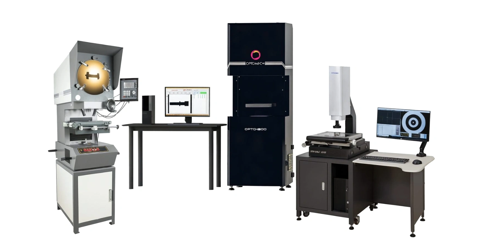 Optomech optical metrology product range — DVM, QMM, VMM, Profile Projector