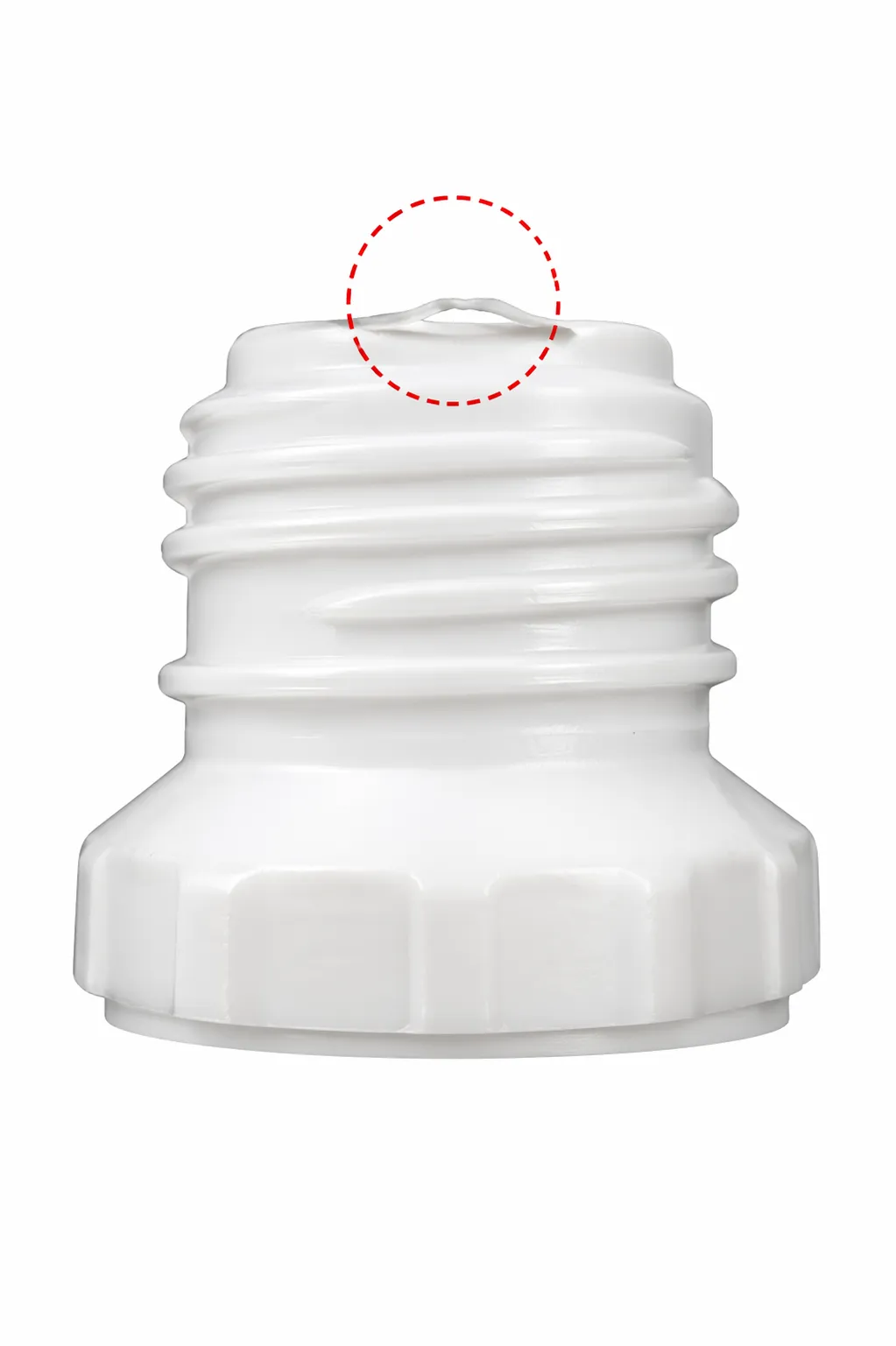Mouth pulling defect on eye dropper bottle neck — detected by BIS-EDB top camera