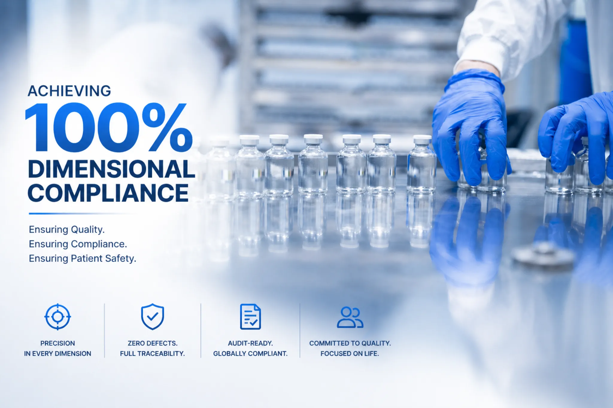 Pharma packaging dimensional inspection with Optomech PP 300TE profile projector — Hyderabad